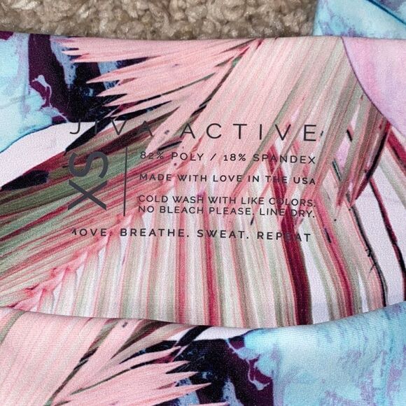 Jiva Active Leggings Tropical Pattern XS - Picture 5 of 13